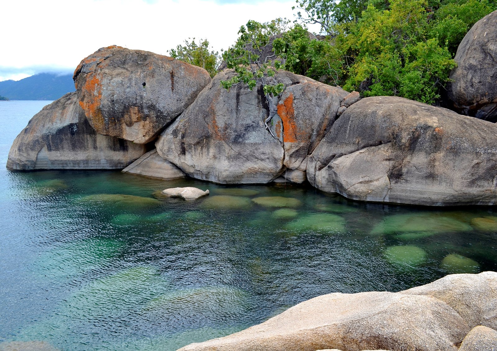 Rocky lakeside